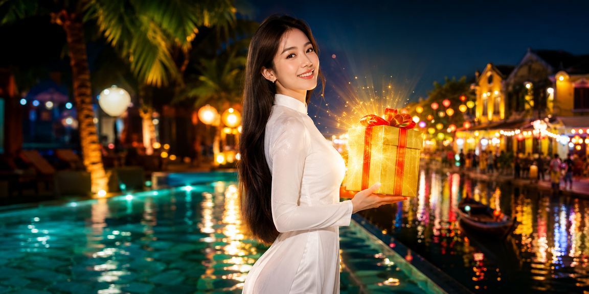 Không gian giải trí casino mang phong cách truyền thống Hội An kết hợp hiện đại