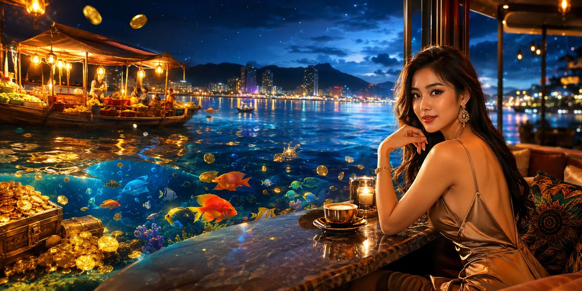 Khung cảnh quán cà phê tại Nha Trang nơi người dùng theo dõi kết quả cá cược và xổ số trực tuyến