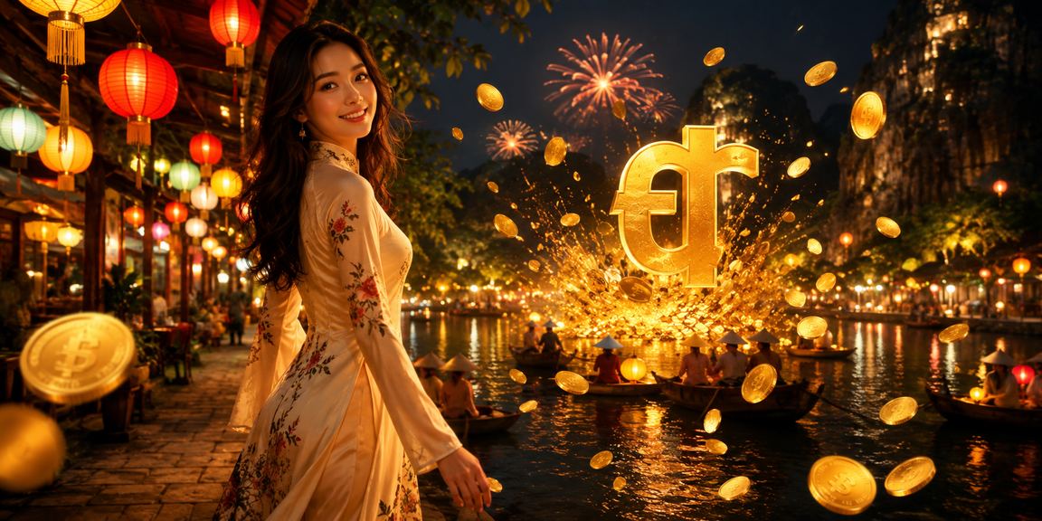 Không gian cá cược casino hiện đại tại Việt Nam với ánh đèn neon rực rỡ
